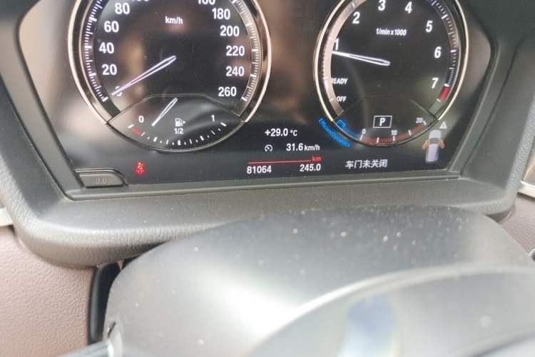 Used BMW X1 2019 xDrive20Li Luxury Model Odometer Close Up