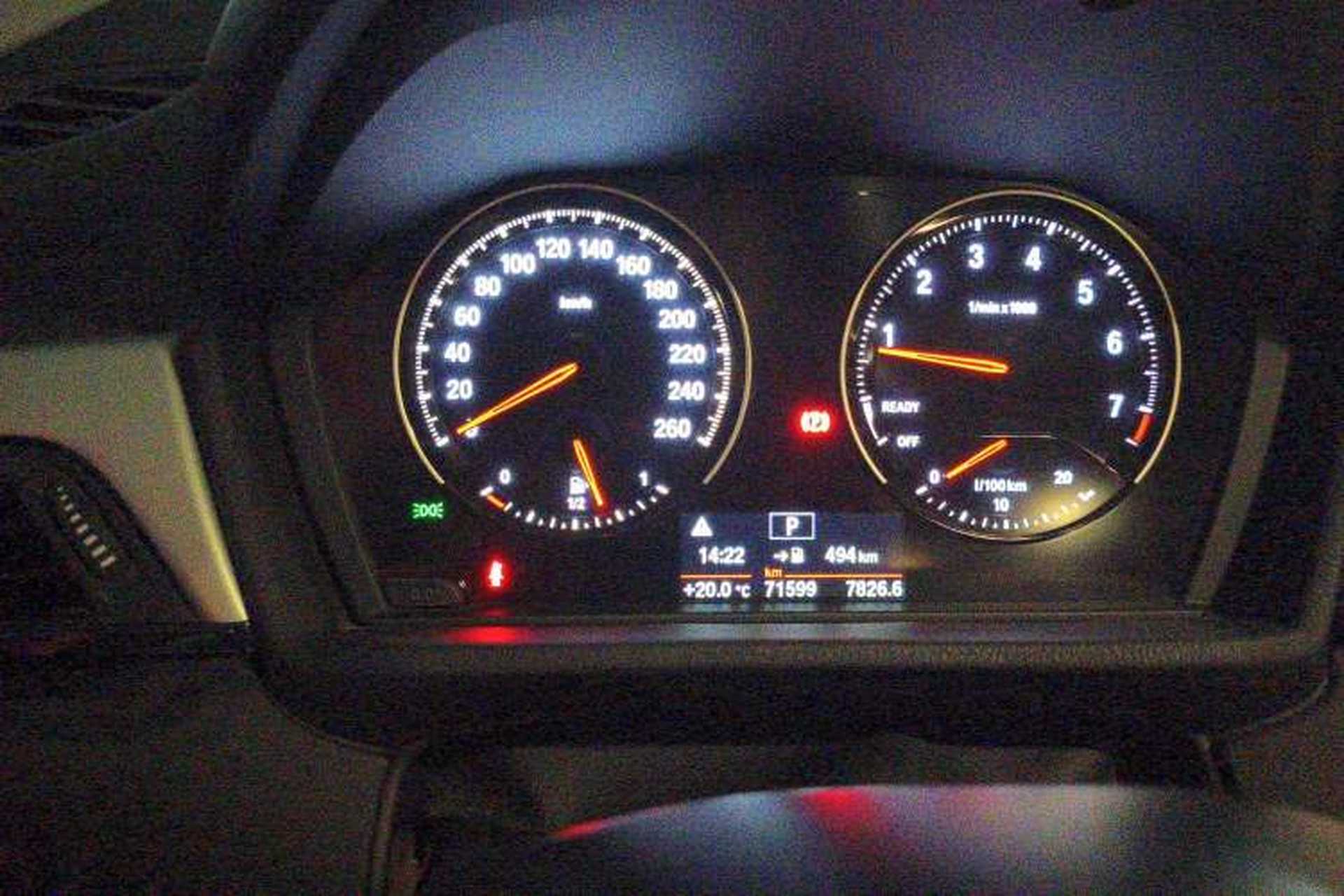 Used BMW X1 2019 sDrive20Li Leading Model Odometer Close Up