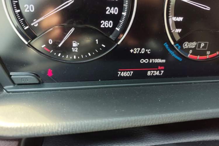 Used BMW X1 2020 sDrive25Li Leading Model Odometer Close Up