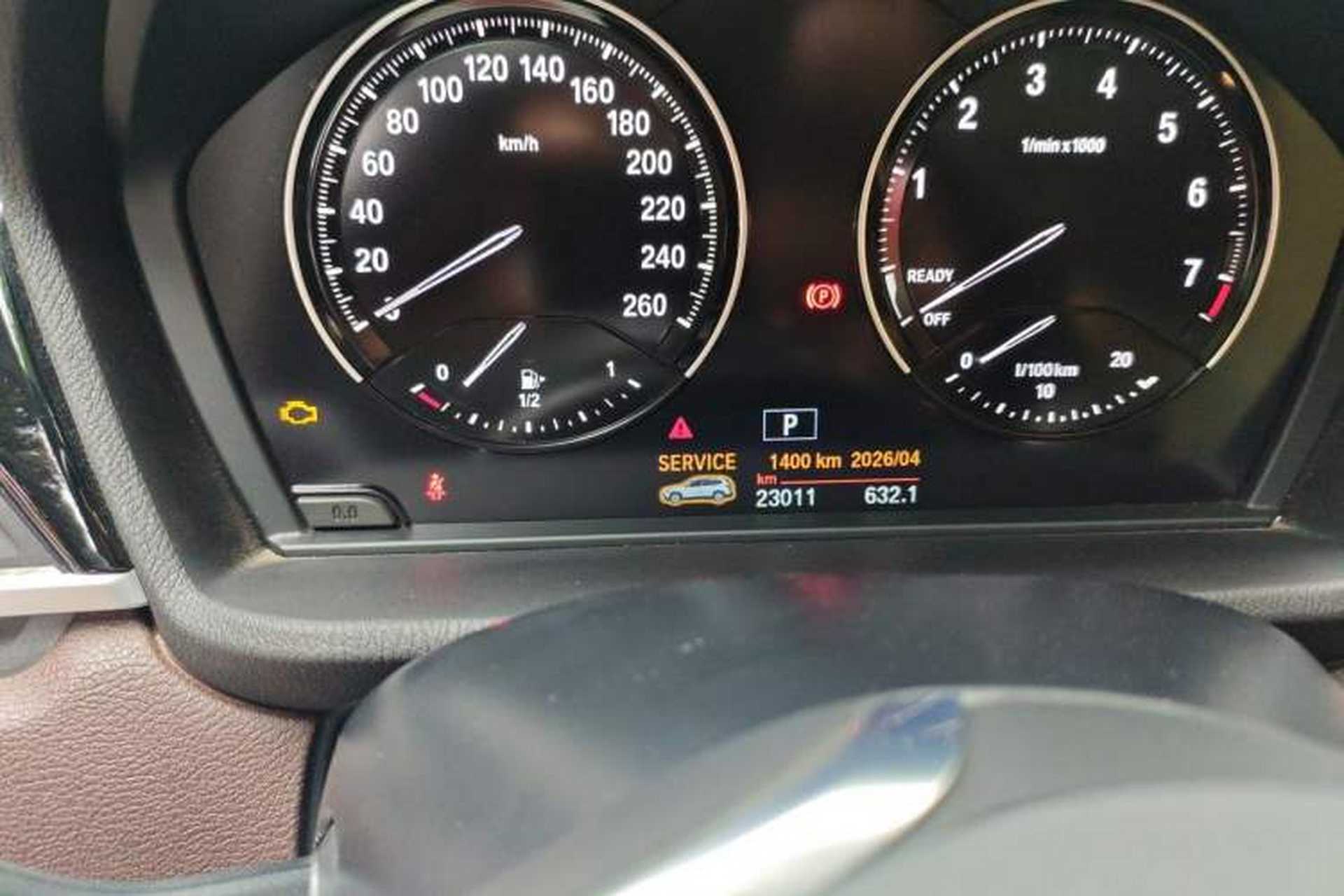 Used BMW X1 2020 sDrive20Li Fashion Model Odometer Close Up