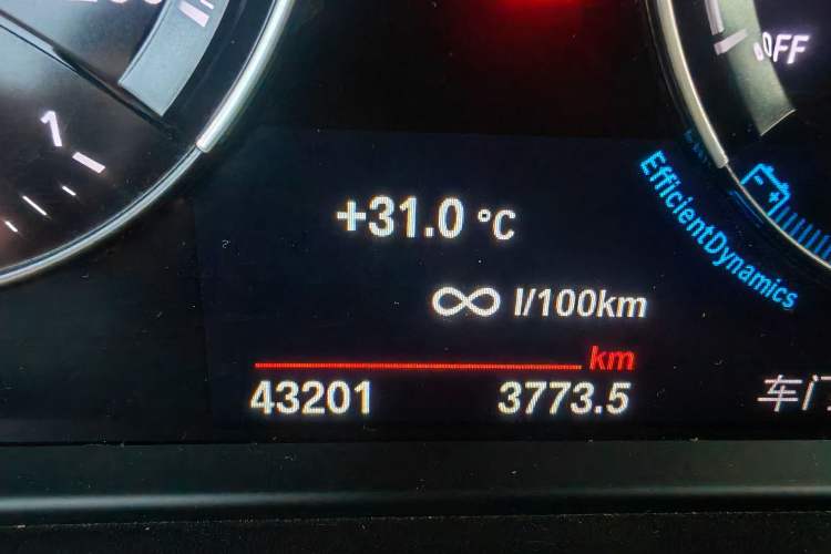 Used BMW X1 2020 sDrive20Li Fashion Model Odometer Close Up