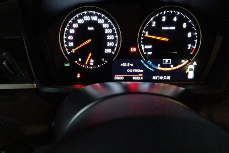 Used BMW X1 2020 sDrive25Li Leading Model Odometer Close Up