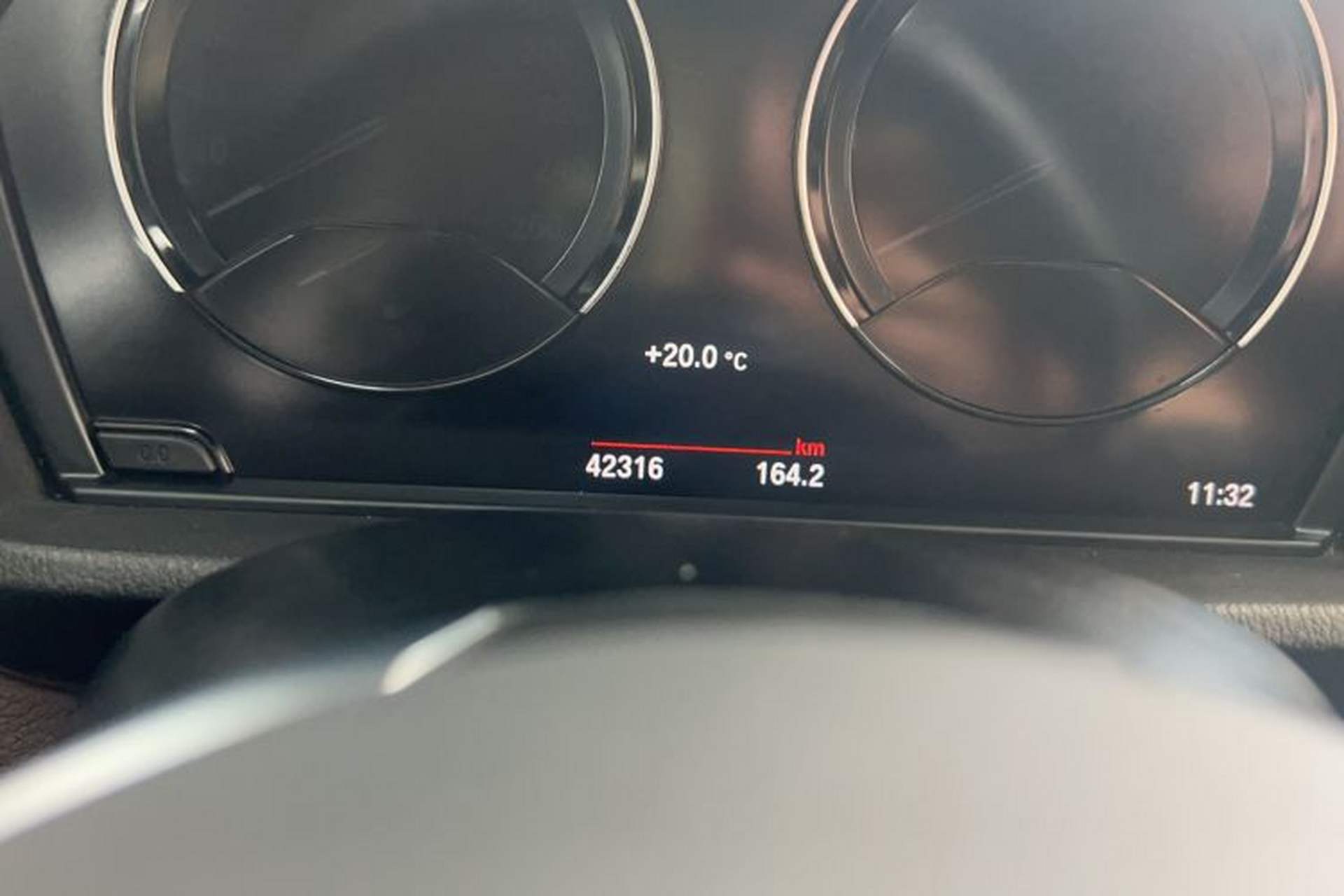 Used BMW X1 2020 sDrive25Li Leading Model Odometer Close Up