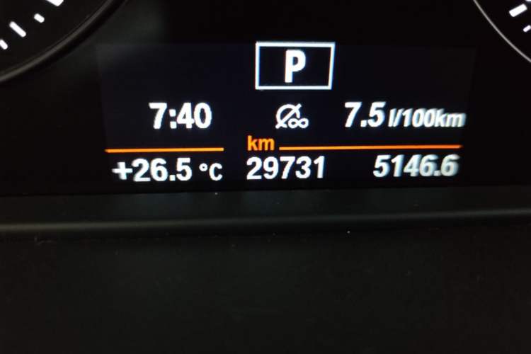 Used BMW X1 2020 sDrive20Li Fashion Model Odometer Close Up
