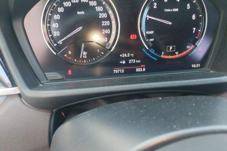 Used BMW X1 2020 sDrive20Li Premium Edition Odometer Close Up