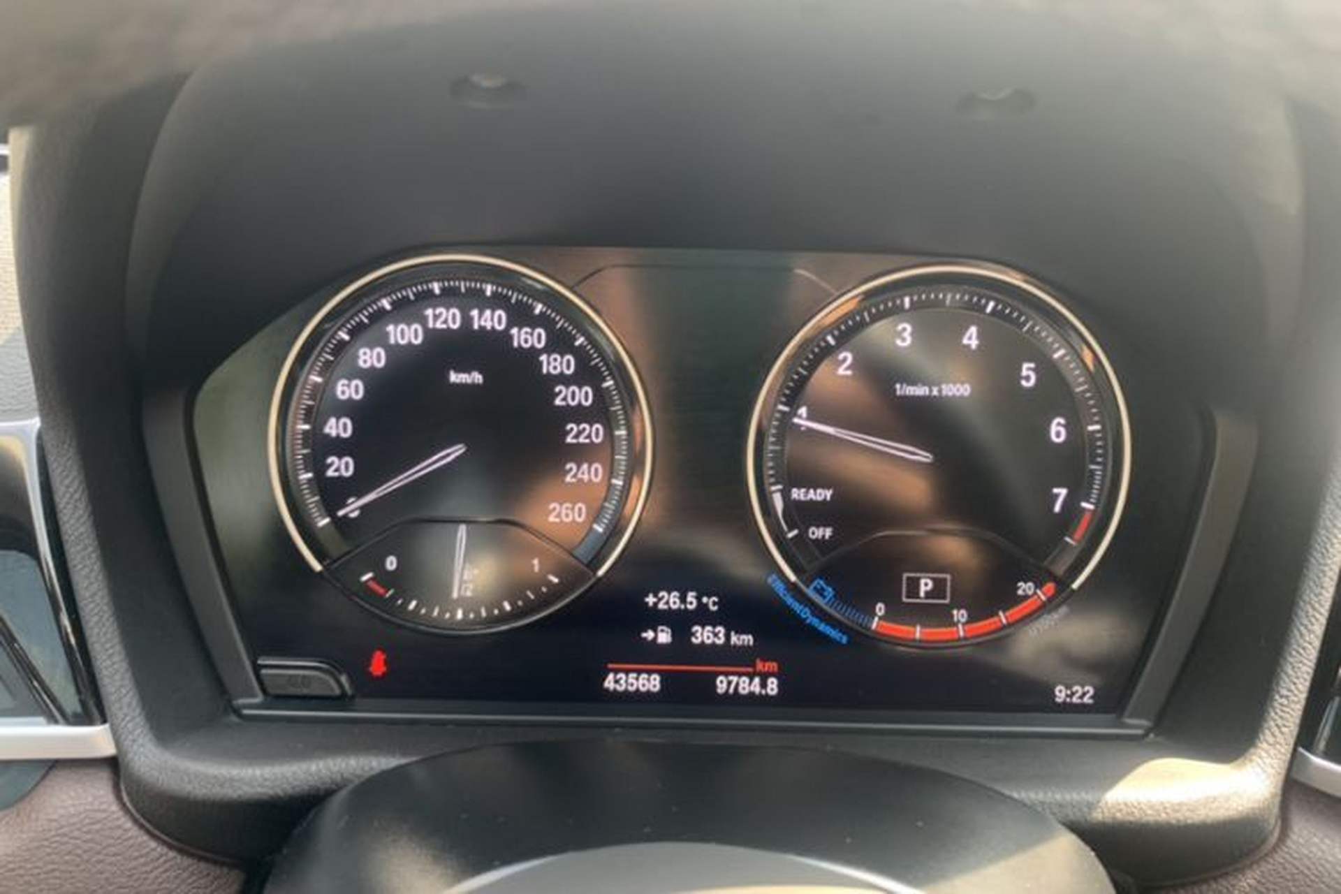 Used BMW X1 2020 sDrive20Li Premium Edition Odometer Close Up