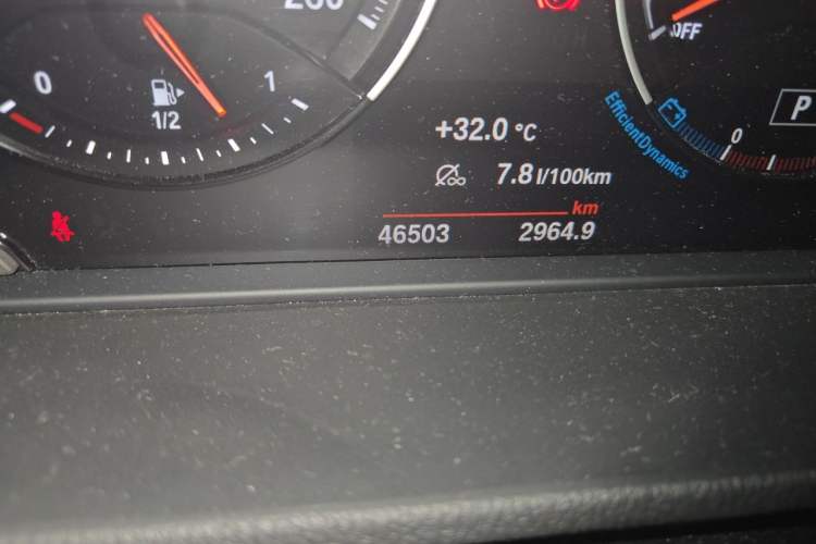 Used BMW X1 2021 sDrive25Li Leading Model Odometer Close Up