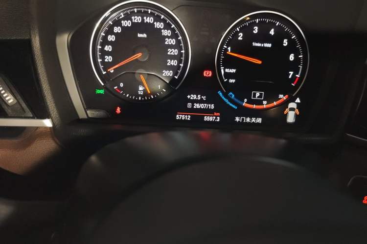 Used BMW X1 2021 sDrive25Li Leading Model Odometer Close Up