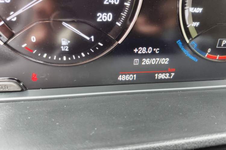 Used BMW X1 2021 xDrive25Li Luxury Model Odometer Close Up