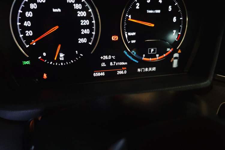 Used BMW X1 2021 sDrive20Li Fashion Model Odometer Close Up