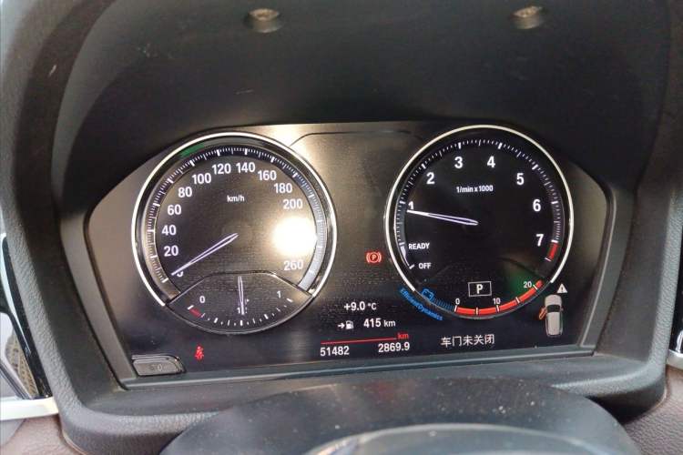 Used BMW X1 2021 sDrive20Li Fashion Model Odometer Close Up