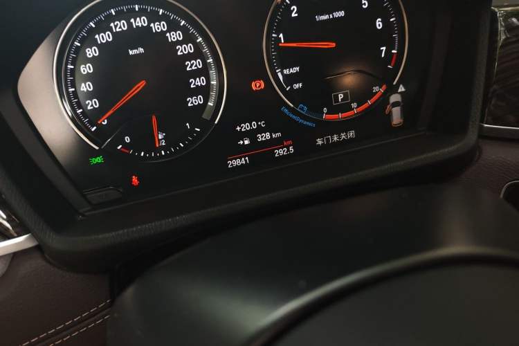 Used BMW X1 2021 xDrive25Li Luxury Model Odometer Close Up