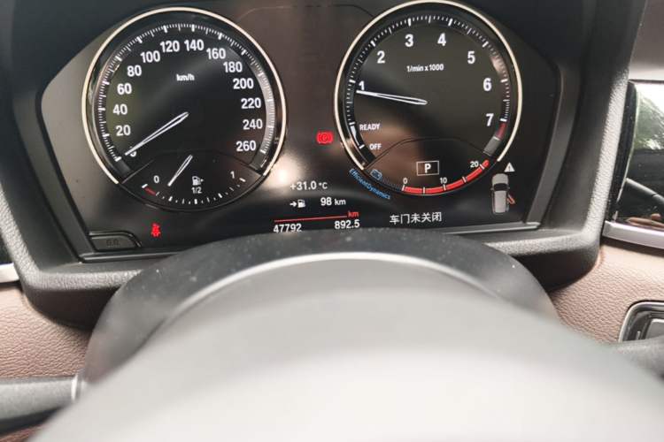 Used BMW X1 2021 sDrive25Li Leading Model Odometer Close Up