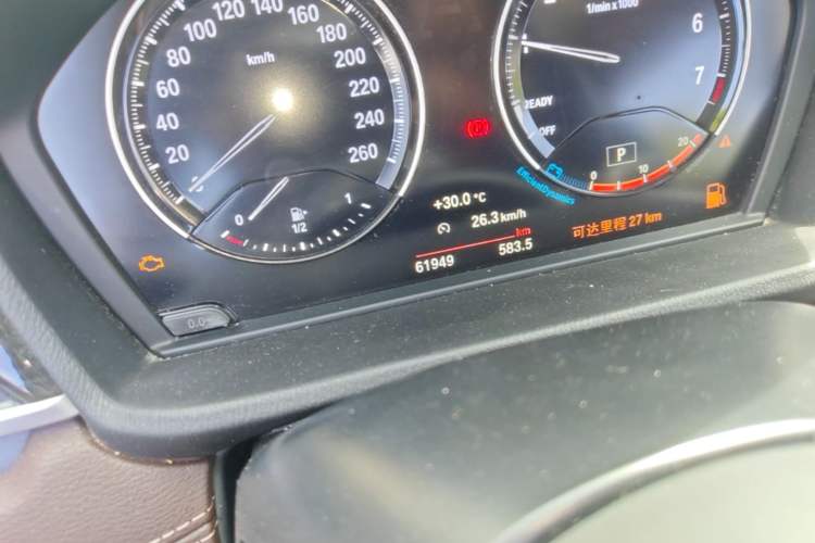 Used BMW X1 2021 xDrive25Li Luxury Model Odometer Close Up