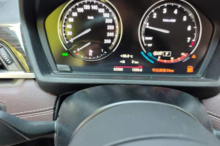 Used BMW X1 2021 xDrive25Li Luxury Model Odometer Close Up