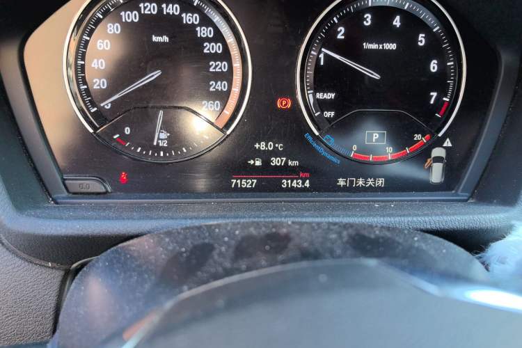 Used BMW X1 2021 sDrive20Li Fashion Model Odometer Close Up
