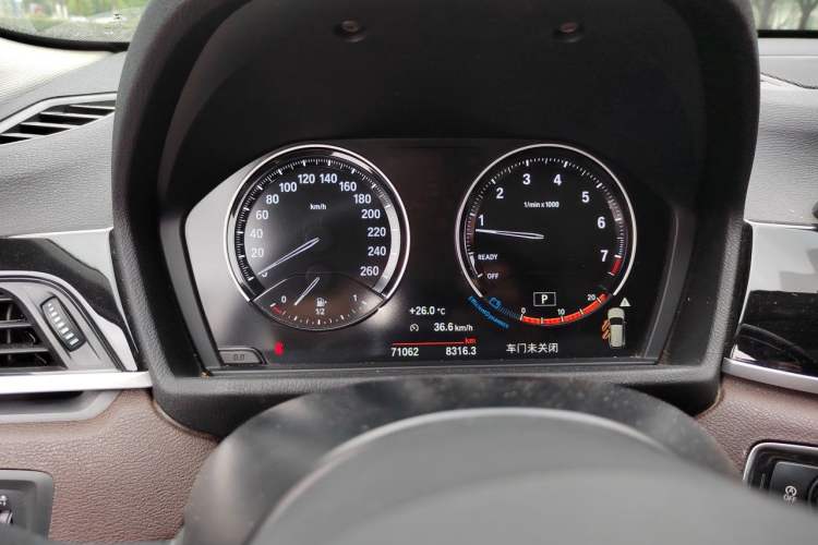 Used BMW X1 2021 sDrive25Li Leading Model Odometer Close Up