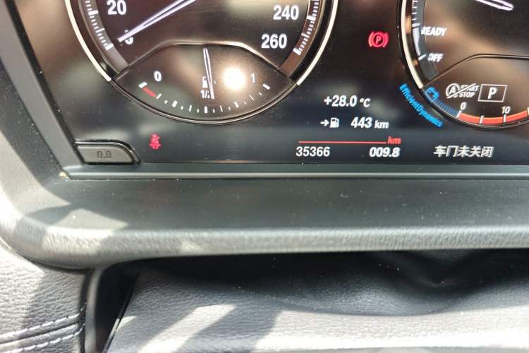 Used BMW X1 2021 xDrive25Li Luxury Model Odometer Close Up