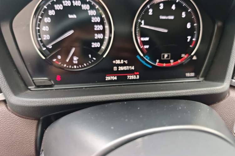 Used BMW X1 2021 sDrive25Li Leading Model Odometer Close Up