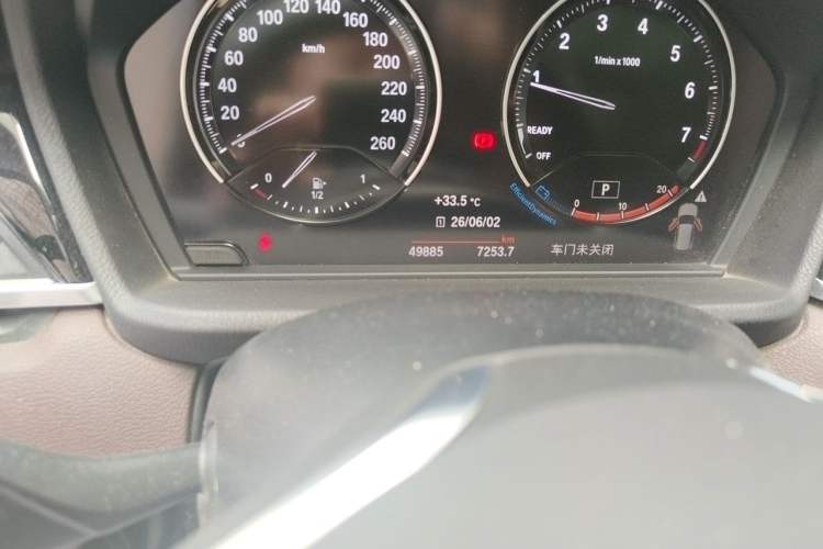 Used BMW X1 2021 sDrive20Li Fashion Model Odometer Close Up