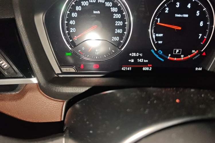 Used BMW X1 2021 sDrive25Li Leading Model Odometer Close Up
