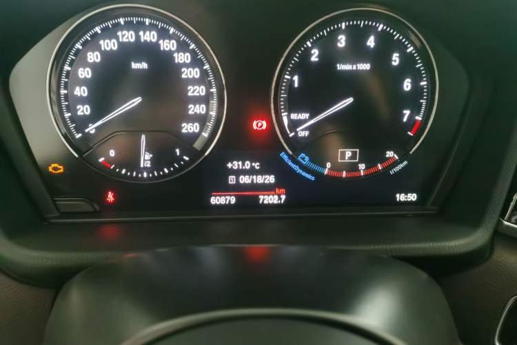 Used BMW X1 2021 sDrive25Li Leading Model Odometer Close Up