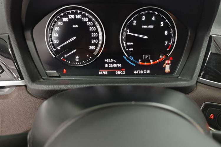 Used BMW X1 2021 xDrive25Li Luxury Model Odometer Close Up