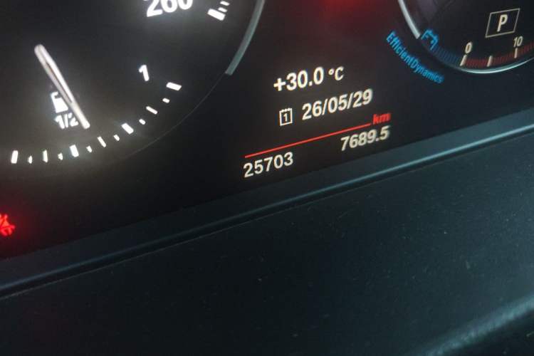Used BMW X1 2021 sDrive25Li Leading Model Odometer Close Up