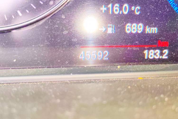 Used BMW X1 2021 sDrive25Li Leading Model Odometer Close Up