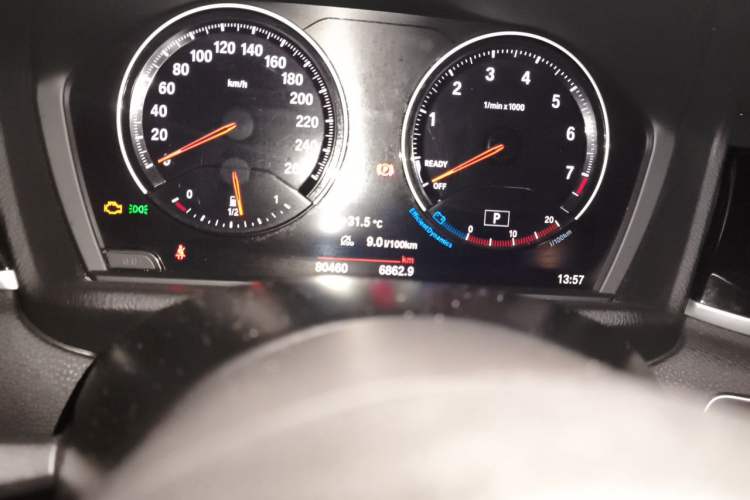Used BMW X1 2021 sDrive20Li Premium Edition Odometer Close Up