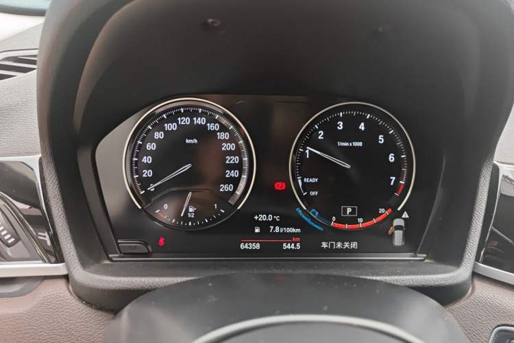 Used BMW X1 2021 sDrive25Li Leading Model Odometer Close Up