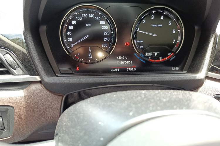 Used BMW X1 2021 sDrive20Li Premium Edition Odometer Close Up