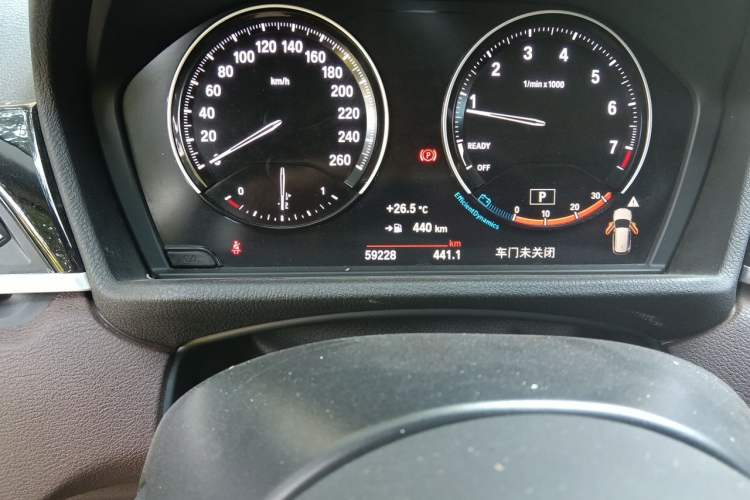 Used BMW X1 2021 sDrive25Li Leading Model Odometer Close Up