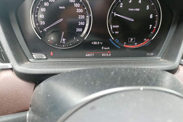 Used BMW X1 2021 sDrive25Li Leading Model Odometer Close Up