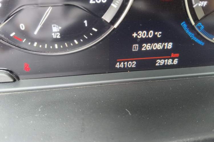 Used BMW X1 2021 sDrive25Li Leading Model Odometer Close Up