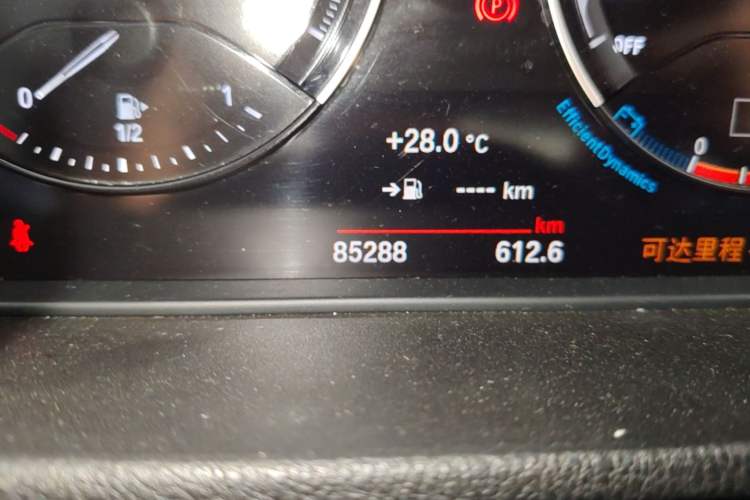 Used BMW X1 2021 sDrive20Li Premium Edition Odometer Close Up