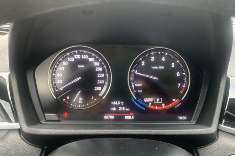Used BMW X1 2021 sDrive20Li Premium Edition Odometer Close Up