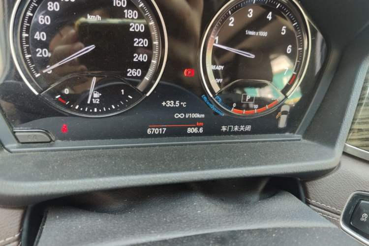 Used BMW X1 2021 xDrive25Li Luxury Model Odometer Close Up