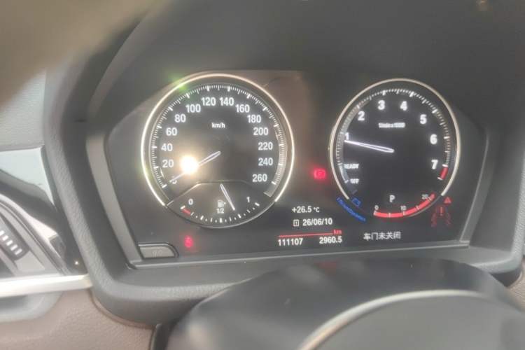 Used BMW X1 2021 sDrive25Li Leading Model Odometer Close Up