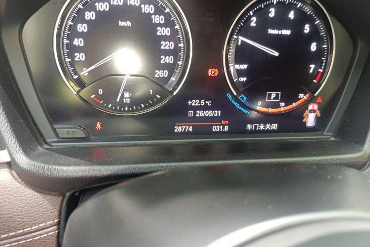 Used BMW X1 2021 xDrive25Li Luxury Model Odometer Close Up
