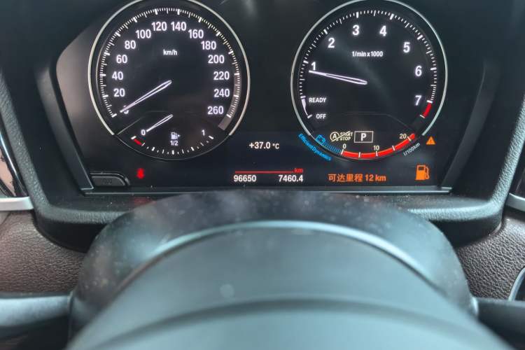 Used BMW X1 2021 sDrive25Li Leading Model Odometer Close Up