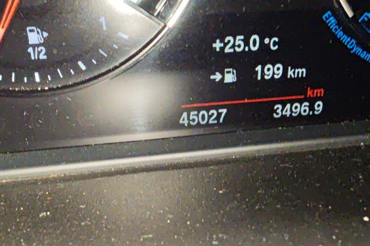 Used BMW X1 2021 sDrive20Li Premium Edition Odometer Close Up