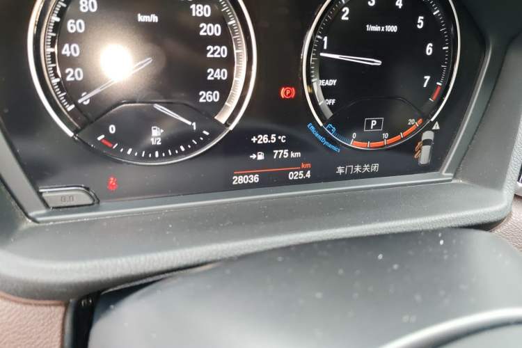 Used BMW X1 2021 sDrive25Li Leading Model Odometer Close Up