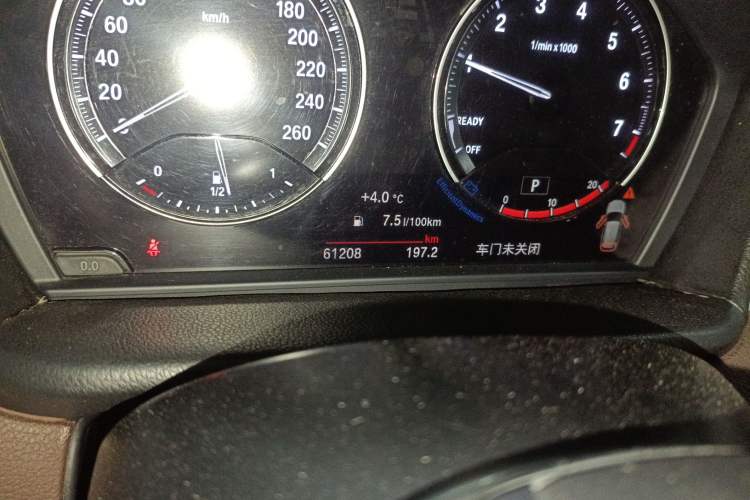 Used BMW X1 2021 sDrive20Li Fashion Model Odometer Close Up