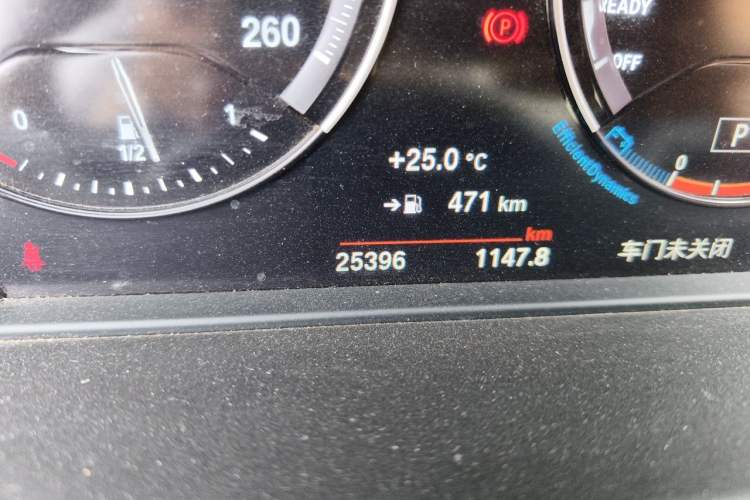 Used BMW X1 2021 sDrive20Li Fashion Model Odometer Close Up