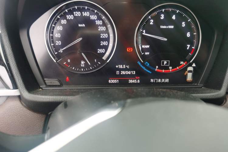 Used BMW X1 2021 sDrive20Li Fashion Model Odometer Close Up