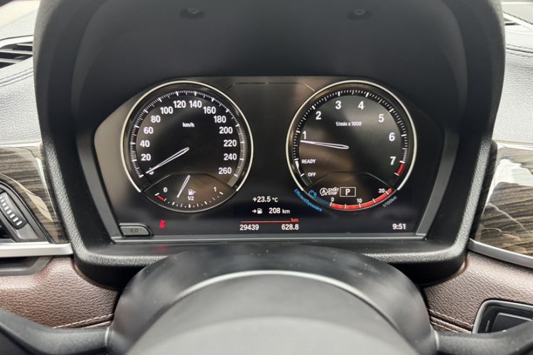 Used BMW X1 2021 xDrive25Li Luxury Model Odometer Close Up