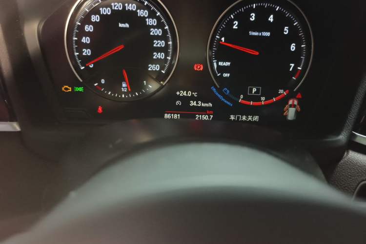 Used BMW X1 2021 sDrive20Li Premium Edition Odometer Close Up