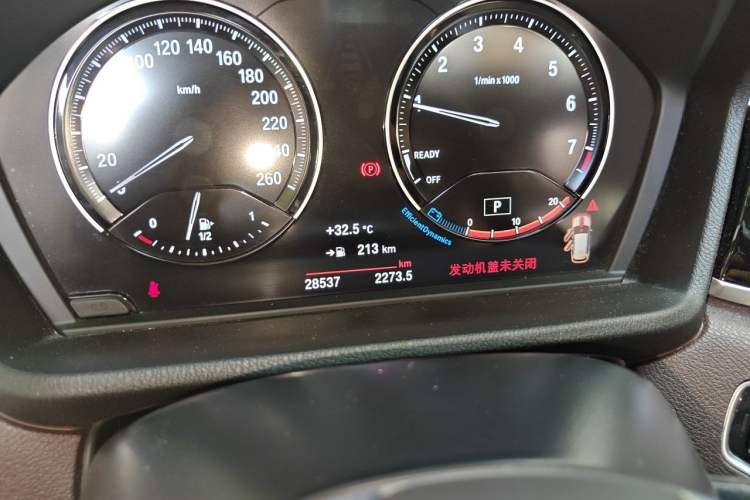 Used BMW X1 2021 sDrive20Li Fashion Model Odometer Close Up