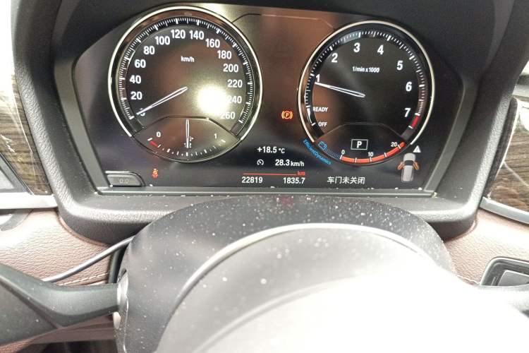Used BMW X1 2021 xDrive25Li Luxury Model Odometer Close Up